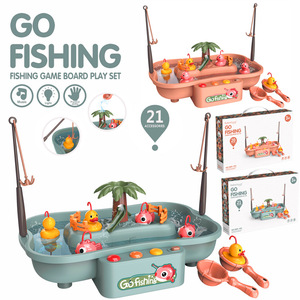 Canard et poisson électriques aquatiques en plastique pour <span class=keywords><strong>l</strong></span>'été, en gros, en un seul ensemble, jouet éducatif pour enfants, jouets de bain - Product Image 2