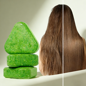 סבון מוצק צמחי נגד קשקשים, מנקה בעדינות, מווסת לחות, שמן עשב אוסמן אורגני טבעי, מותג פרטי - Product Image 5