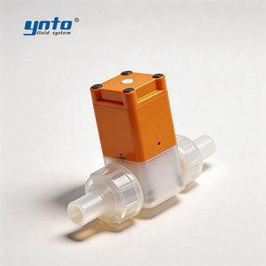 Vanne à diaphragme pneumatique à action directe à usage spécial pour la fabrication électronique, corps personnalisé en PVC/UPVC/PPH, sans écouvonnement métallique - Product Image 2