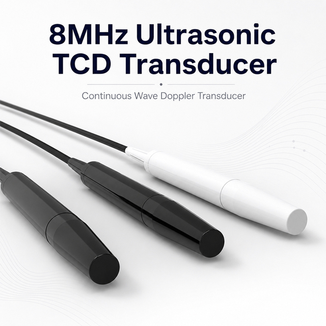8MHz Ultrasonic Doppler TCD Transducer Sensor for Integration Into Superficial Blood Vessel Analysis Equipment