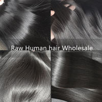 Prix d'usine – Lots de cheveux humains 100 % naturels Remy vierges, sans dentelle, double trame, 16-30 pouces, pointes pleines, vente en gros pour salons