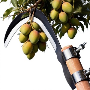 Coltello per Noci di Areca in Acciaio al Manganese, Attrezzo Agricolo per Esterni, Falce per Taglio Erba e Piante Acquatiche, Falce per Banane ad Alta Quota - Product Image 1