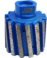 Roue diamantée segmentée JDK de 2 pouces à tolérance zéro pour le granit, le marbre, les pierres d'ingénierie et les trous de lavabo avec filetage 5/8-11