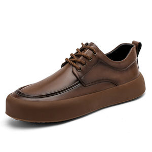 Nuovo commercio all'ingrosso barca bianca estate traspirante pelle Vintage scarpe da <span class=keywords><strong>uomo</strong></span> vera mucca con lacci classico Sneaker antiscivolo di alta qualità <span class=keywords><strong>44</strong></span> - Product Image 4