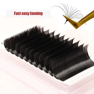 Fadvan Easy Fan Lash Trays Groothandel Kasjmier Matte Easy Fan Wimper Extensions Faux Mink Flare Easy Fan Wimper Extention