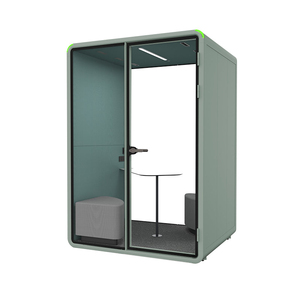 Cabine acoustique double pour appels vidéo privés, avec isolation phonique, pour poste de travail ouvert - Product Image 3