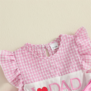 Vestido de verano para el día de la <span class=keywords><strong>madre</strong></span>, sin mangas, con volantes, estampado a cuadros, línea A, informal, para niña pequeña, Princesa, 1 unidad - Product Image 4