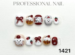 <span class=keywords><strong>Uñas</strong></span> Acrílicas Postizas para Niñas, Cortas y Cuadradas, Desmontables, con Diseño <span class=keywords><strong>de</strong></span> Personajes <span class=keywords><strong>de</strong></span> <span class=keywords><strong>Sanrio</strong></span> en 3D - Product Image 4