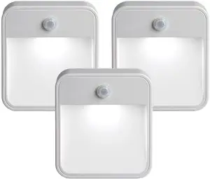 Draadloze Control Motion Sensor Mini Led Nachtlampje Batterij Aangedreven Menselijk Lichaam Infrarood Geleid Voet Licht