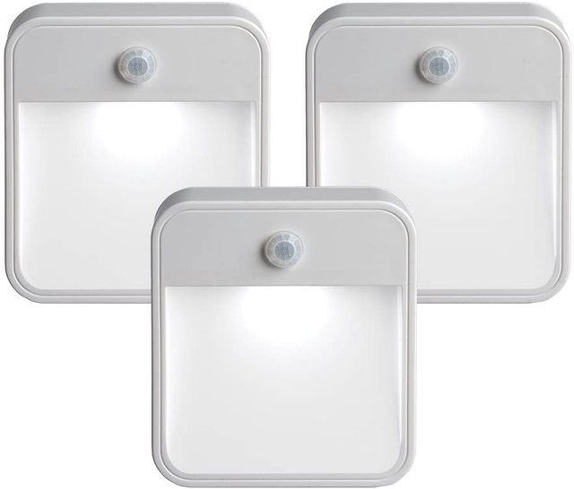 Wireless Control Motion Sensor Mini LED Night Light Battery Powered Human Body Infrared LED Foot Light