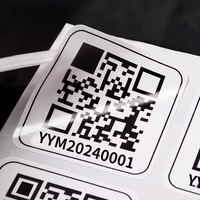 Etiqueta Adhesiva Personalizada con Código QR de Datos Variables, Número de Serie, Código de Barras, Impermeable, para Almacén, Punto de Venta, Mercancía, Producto