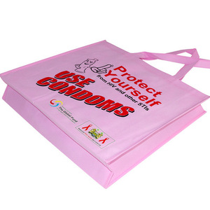 กระเป๋าโท้ท CEO ขนาดกลางใช้ซ้ำได้ลายโลโก้ที่กำหนดเองเป็นมิตรกับสิ่งแวดล้อมบรรจุภัณฑ์ไม่ทอถุงช้อปปิ้งอัจฉริยะผ่านการรับรอง CE - Product Image 3