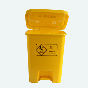 ถังขยะพลาสติกสีเหลืองขนาด 50 ลิตร แบบเหยียบ สำหรับใช้ในคลินิก สำหรับขยะทางการแพทย์ - Product Image 5