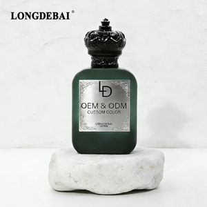Custom Rectangle Matte Green Printed logo 30ml 50ml 100ml Empty Glass Luxury Perfume <b>Bottle</b> with <b>Plastic</b> Crown Lid - Product Image 4