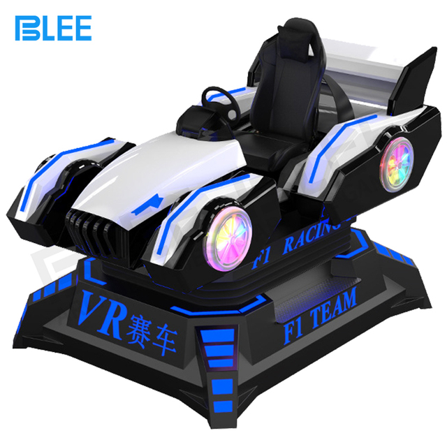 Shopping Malls Virtual Reality Theme Park  9d Vr Racing Driving Simulator Single Seat 9d Vr Racing Car for Sale