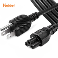 1,2M 3FT US-standaard 18AWG 3-pins NEMA 5-15P naar IEC C13 netsnoer laptop voedingskabel NEMA snoer voor computer en meer