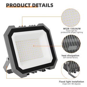 Dẫn nhẹ Lũ lụt hiệu suất cao IP65 không thấm nước 100 Watt <span class=keywords><strong>150W</strong></span> 200W 240W cho DLC được liệt kê dẫn nhẹ Lũ lụt ánh sáng - Product Image 4