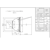 Lentille de numérisation F-theta personnalisée Ronar Smith Quartz M85 pour graveur laser à fibre 300W