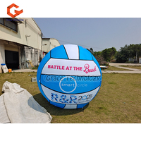 Ballon gonflable de volley-ball de décoration Ballon gonflable géant de ballon de plage de volley-ball pour la publicité