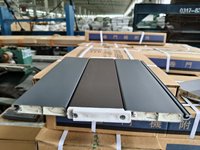 Porte de garage en alliage d'aluminium pour villa/maison avec 80 lames en mousse PU double couche de type 80, rideau lumineux de sécurité et airbag