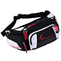 Sac banane unisexe pour moto, sac à bandoulière étanche en polyester avec fermeture à cordon pour sports de plein air, sac de rangement