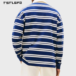 Jersey de Rugby de Punto Sólido de Algodón Peinado de 320GSM Premium para Bordado, Transpirable, Casual, de Manga Larga, Personalización de Alta Gama - Product Image 4