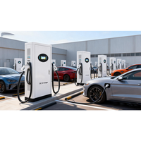 Station de recharge DC pour véhicules électriques 120 kW à montage au sol, vente directe usine, chargeur rapide double pistolet, compatible GB/T CCS NACS