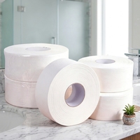 Papier toilette en rouleau jumbo ultra doux en pâte de bois vierge, sans poussière, écologique, jetable, vente en gros d'usine, personnalisable