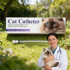 Kedi Kateteri İdrar Kanalı Evcil Hayvan Kateterleri Erkek Kedi İdrar Kateteri Stiletli Veteriner Aleti - Product Image 4