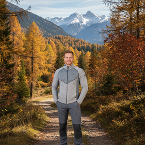 TERMINILLO reversibile in pile da uomo a prova di vento giacca con cappuccio cerniera inverno autunno stampa maglia in poliestere ricamata - Product Image 3