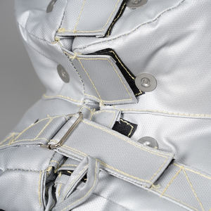 Vana için özelleştirilmiş yeniden kullanılabilir ve çıkarılabilir fiberglas susturucu/rüzgar borusu/turbo ısı yalıtım ceketi - Product Image 5