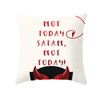 Housse de coussin en polyester personnalisée de haute qualité 45*45 Technique tissée imprimée motivante pour la maison canapé chaise hôtel décoratif