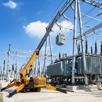 Guindaste Aranha RST L-708 de 12 Toneladas, Diesel, Telescópico, de Esteira, com Rotação Completa para Projetos Industriais no Sudeste Asiático