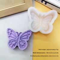 Moule à gâteau en silicone résistant à la chaleur en forme de papillon 3D pour mousse, desserts au chocolat, fabrication de savon d'aromathérapie - Démoulage facile
