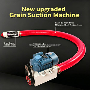 Máquina de succión de grano de tubo suave con fuerte poder de succión Alimentador de maíz Extractor de grano de trigo Espiral de doble tubo de accionamiento medio <span class=keywords><strong>Aug</strong></span> - Product Image 3