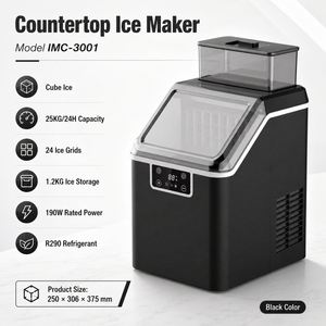 High Capacity <b>Countertop</b> <b>Ice</b> <b>Maker</b> Machine 25KG Daily Production Cube <b>Ice</b> <b>Maker</b> with Smart Control for Restaurant Hotel Home - Product Image 2