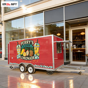 Remolque de Comida Móvil Cuadrado Certificado por CE DOT, de Acero Inoxidable, Aluminio y Fibra de Vidrio, Totalmente Equipado para Hot Dogs y Hamburguesas - Product Image 3