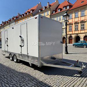 Toilettes mobiles de luxe entièrement équipées, 2 cabines, salle de bain portable à double porte, remorque WC pour appartement, bureau, immeuble - Product Image 5