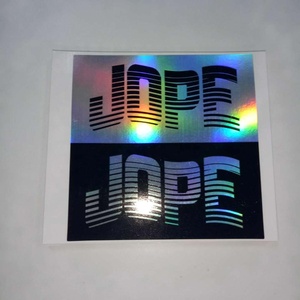 Tùy chỉnh tự dính làm xáo trộn hiển nhiên Hologram tấm có thể in Holographic vinyl dán chống hàng giả bao bì nhãn - Product Image 6