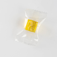 Bonbons gélifiés aux graines de chia transparents, riches en fibres alimentaires, confiserie moelleuse, vente en gros