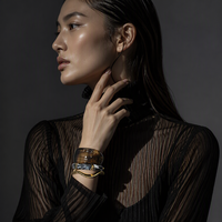 Ensemble de bijoux en résine noire avec cadre en or fondu, boucles d'oreilles, bracelet et bague - Style sculptural Dark Romance, plaqué or 18 carats, unisexe, idéal pour cadeau de fête