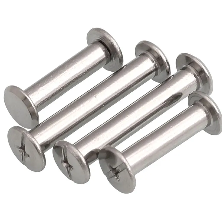 Nickel-plated ledger sample book screw Picture rivet Album butt lock binding screw Recipe nail 5-100mm