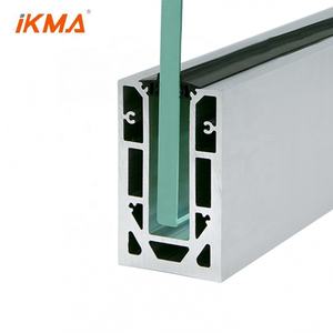 Balcones de barandilla para <span class=keywords><strong>terraza</strong></span>, barandilla de vidrio sin marco, Canal en u de aluminio, 12-20mm - Product Image 2