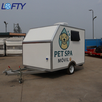 Salon mobile à vendre : Camion de barbier, remorque de toilettage pour chiens, remorque alimentaire, camion de restauration multi-activités