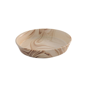 Minimalist style slanted round plate with <b>oak</b> bowl stand to prevent tipping, ceramic pet bowl, cat bowl, dog bowl with - Product Image 5