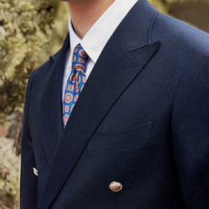 Costume de <span class=keywords><strong>Mariage</strong></span> <span class=keywords><strong>Homme</strong></span> Haut de Gamme 2 Pièces à Revers Pointus Croisé pour Marié - Product Image 3
