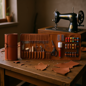 <b>Leather</b> <b>Working</b> <b>Tools</b> Kit 92 Pcs Engraving Punching Stamping Sewing For <b>Leather</b> Crafts - Product Image 2