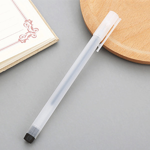 Transparent <strong>Frosted</strong> Small White 0.5mm Unisex Ballpoint <strong>Pen</strong> Signature Black Carbon <strong>Pen</strong> for Student Use Gel <strong>Pens</strong>