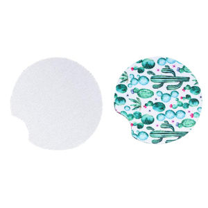 Posavasos de coche de sublimación de neopreno de 5mm Posavasos de coche en blanco Sublimación en impresión personalizada - Product Image 4