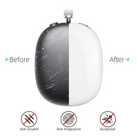 Pour Airpods Max Sublimation blanc enduit PC étui personnalisé impression 3D anti-rayures protection Sublimation casque housse